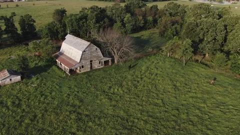 Above the barn Stock Footage 113146776