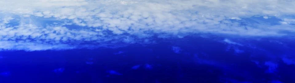 Above the blue sky dramatic cloudscape background backdrop Stock Illustration