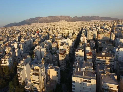 Above City 4 Stock Footage 75055980