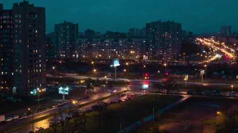 Above the city lights Stock Footage 169029512