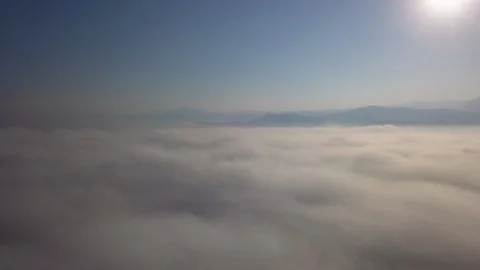 Above cloud below the sun in chiang mai Stock Footage 100985372