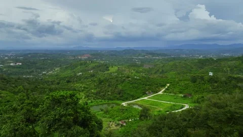 Above the Clouds: Aerial Exploration of 4K Mountain Majesty in the Jungle Stock Footage 244472178