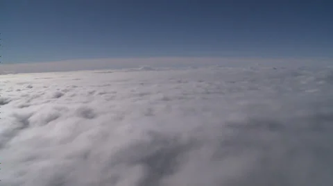 Above the clouds Antarctica Stock Footage 34312406