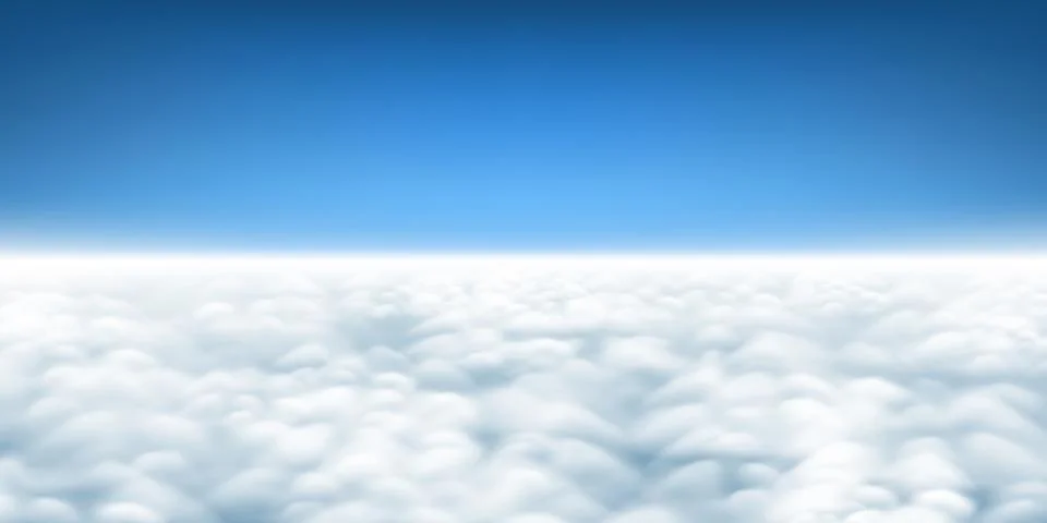 Above the clouds background Stock Illustration