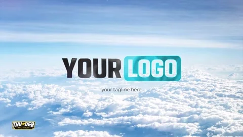 Above Clouds Cinematic Logo Reveal Stock After Effects