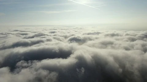 Above Clouds Drone Full HD Stock Footage 109327052