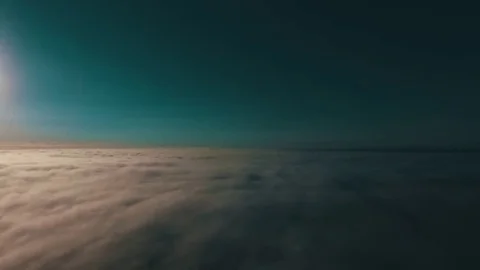 Above the clouds. Drone shot. Stock Footage 81135154