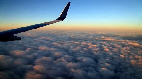 Above clouds flying Stock Footage 5567921