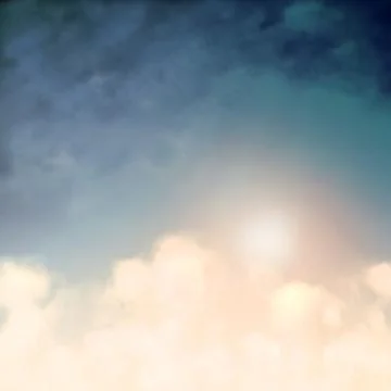 Above the clouds Stock Illustration