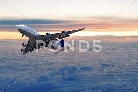 Above the clouds Stock Photos