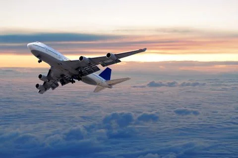 Above the clouds Stock Photos