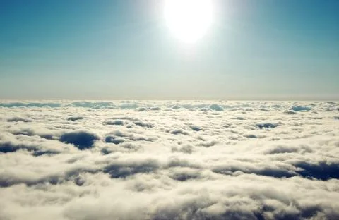 Above the clouds Stock Photos