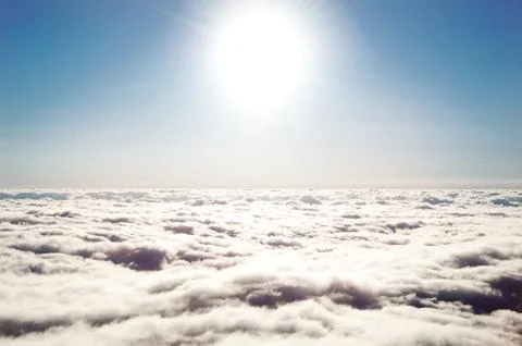 Above the clouds Foto stock