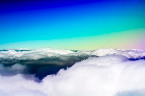 Above the clouds Stock Photos