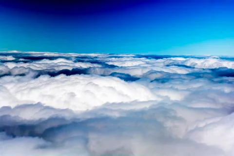 Above the clouds Stock Photos