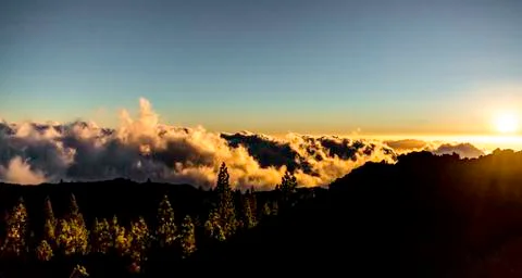 Above the clouds Foto stock