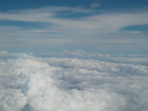 From above the clouds Foto stock