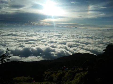 Above the clouds Foto stock