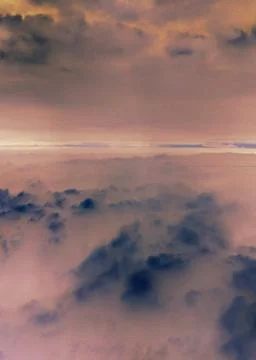 Above the clouds Foto stock