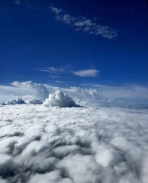 Above the clouds Foto stock