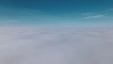 Above the clouds, shooting on a quadcopter Stock Footage 162110169