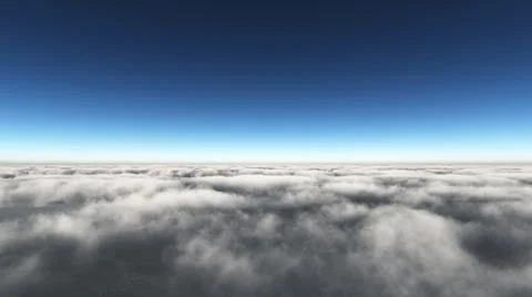 Above clouds sun ray, 3d rendering Stock Illustration