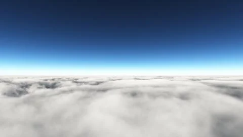 Above clouds sun ray, 3d rendering Illustrazione stock