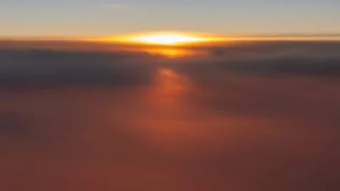 Above the clouds sunset Video stock 111279209