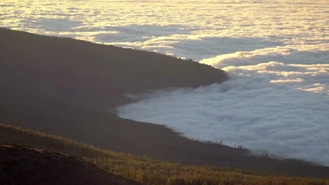 Above the Clouds Timelapse at Sunset. 4K Video Clip Video stock 92511971