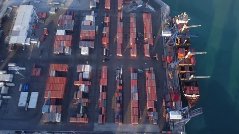 Above containers Video stock 94232410