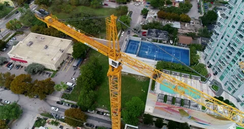 Above the Cranes building Miami Stock Footage 172506763