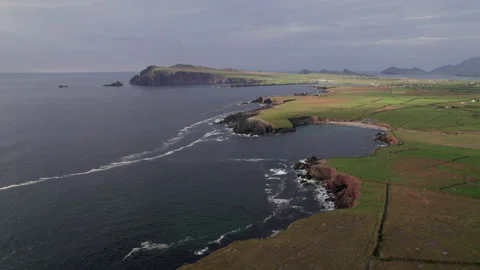 Above Dingle coast Video stock 222070963
