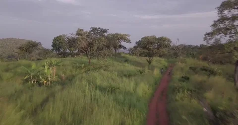 Above Dirt Road Stock Footage 82492619