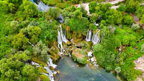 Above the Falling Waters Stock Footage 313243233