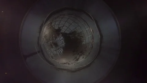 Above the Flushing Meadows Globe. Stock Footage 74776832