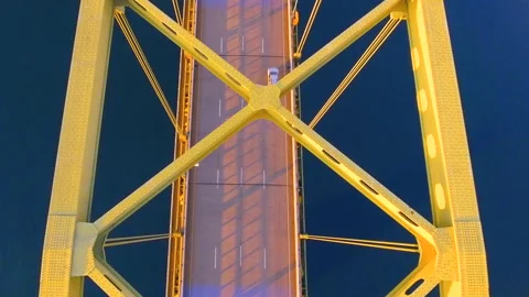 Above Fort Pitt Bridge Stock Footage 283676040