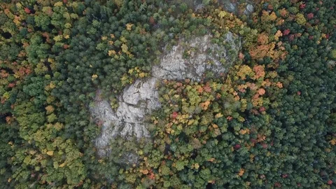 Above granite hilltop Stock Footage 86668256