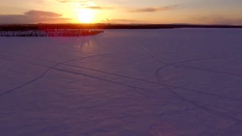 Above the ice lake Stock Footage 89596977