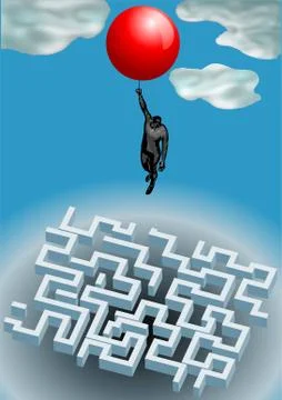 From above Stock Illustration