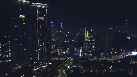 Above the Kuala-Lumpur Stock Footage 83743487