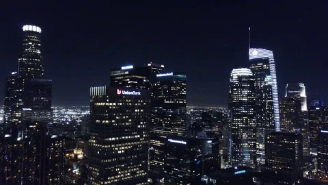 Above L.A. Stock Footage 123453309