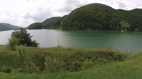 Above the lake Stock Footage 41336396