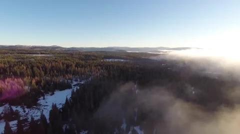 Above the Moving Clouds Stock Footage 47529967