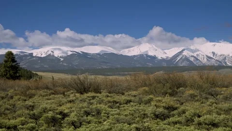 Above Mt Massive Lakes Stock Footage 277085299