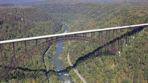 Above the New River Bridge Vídeo Stock 142096644