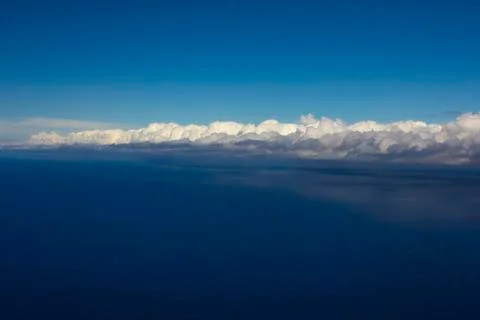 Above the ocean clouds. Fotos Stock