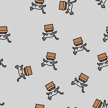 Above preposition english vector seamless pattern Stock Illustration