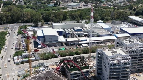 From Above: The Progress of Construction Stock Footage 240164888