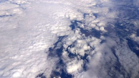 Above Puffy Clouds 스톡 동영상 73870939