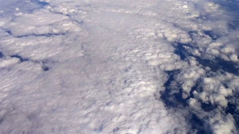 Above Puffy Clouds 스톡 동영상 73871097